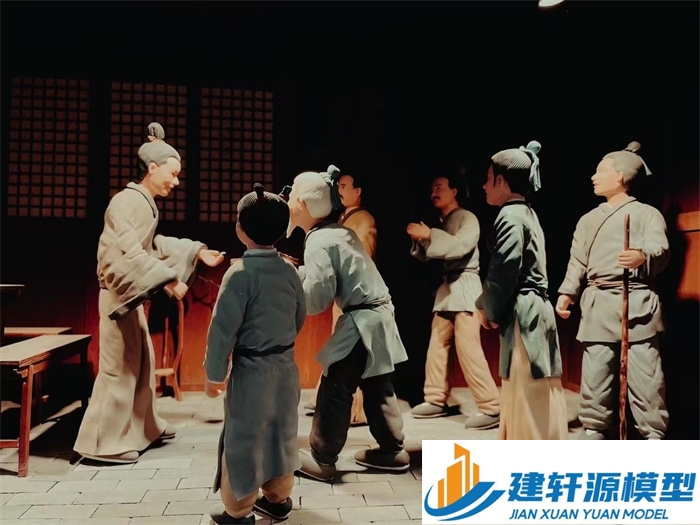 庐江喻侃压粮饷军场景