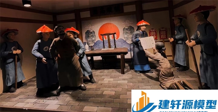 庐江陈规除恶绅微缩场景