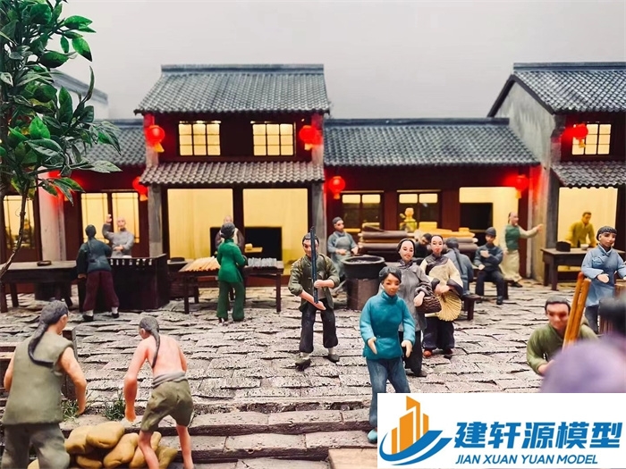 庐江香市微缩模型