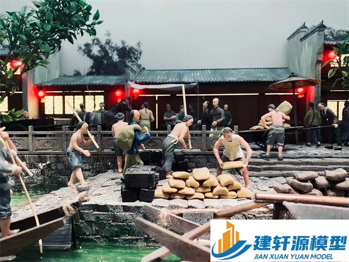 庐江博物馆江南水乡模型